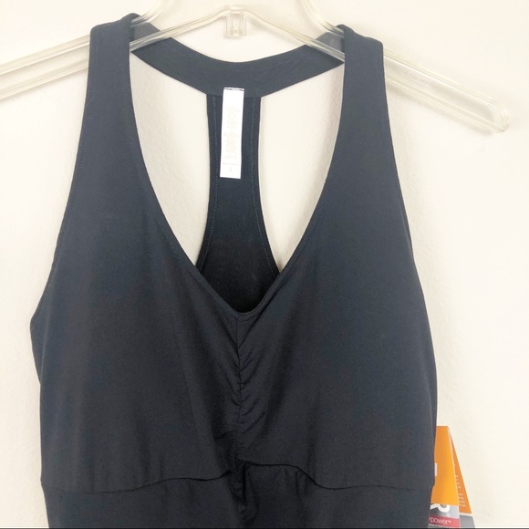 New Lucy Perfect Core Black Halter Tank Top, L - Picture 3 of 15